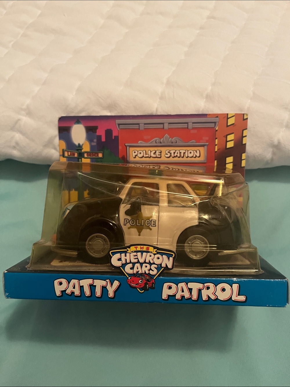 Patty Patrol Black & White Police Toy Car vintage unopened